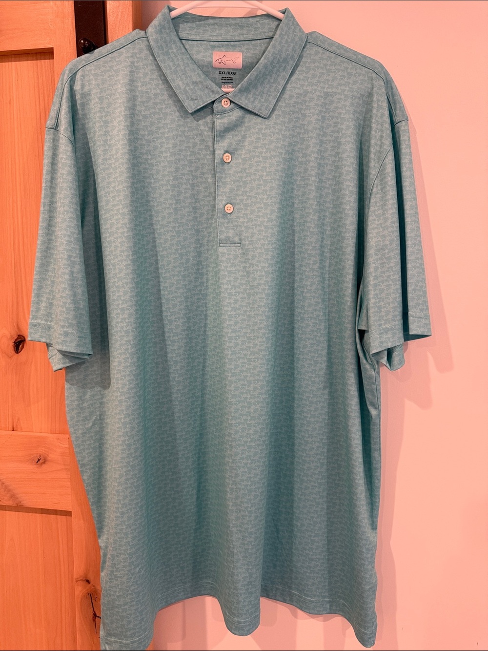 Greg Norman Collection Men's Teal Polo Shirt